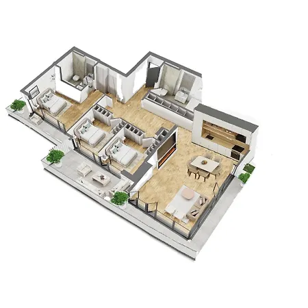 Floor Fluxury Penthouse - Family Friendly - Mountain View - Huge Terrace Apartment *